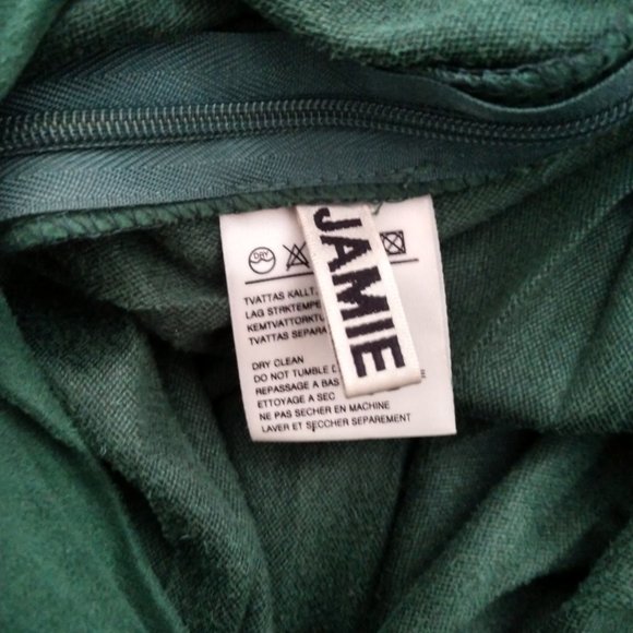 Jamie Stone Emerald Green Microsuede Midi … - Picture 5 of 7